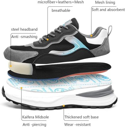 🔥LAST DAY 70% OFF🔥Men's Arch Support & Breathable and Light & Non-Slip Shoes - Proven Plantar Fasciitis, Foot and Heel Pain Relief