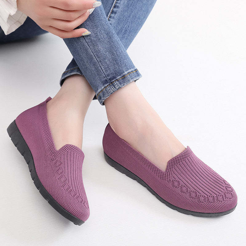 🔥Last Day 49% OFF -Women's Stylish Knit Mesh Slip-on Sneakers-Buy 2 Free Shipping