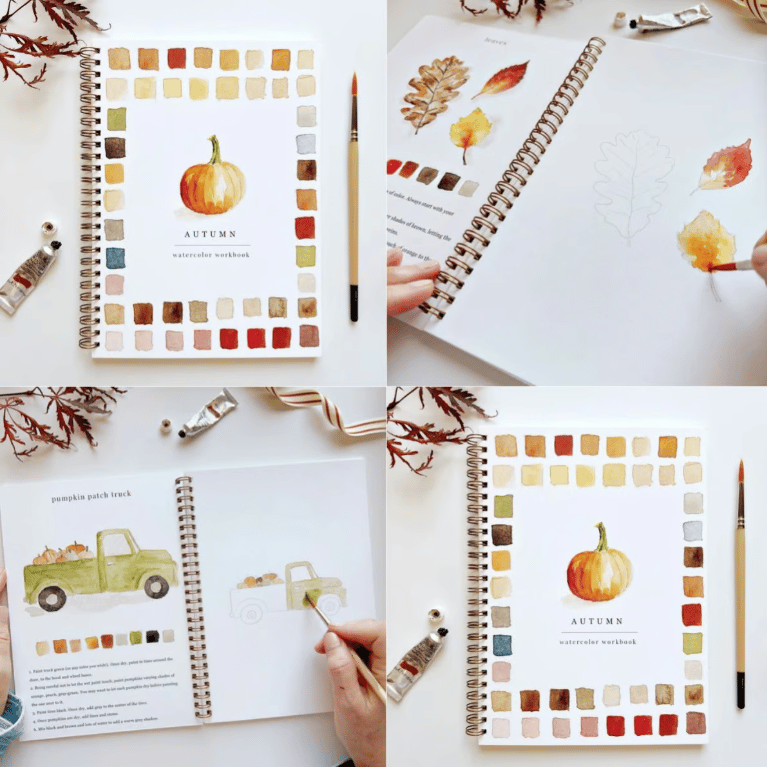 🖼️Beginner-Friendly💕 Watercolor Workbook
