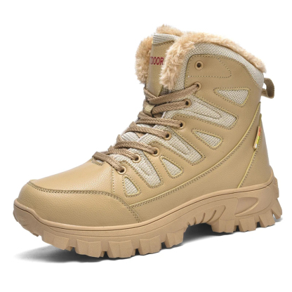 Men Military Combat Boots Waterproof Non-Slip Hiking Boots Anti-Puncture Work Boots