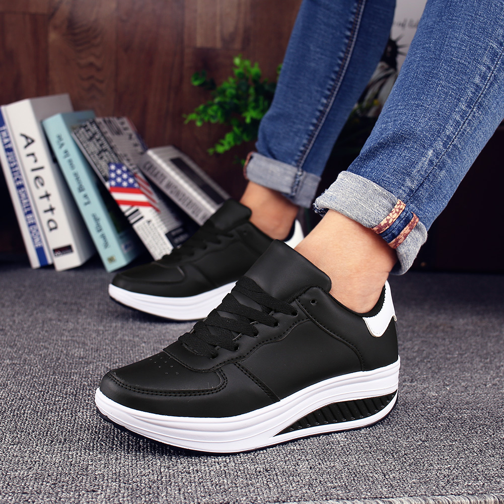 Women's Comfortable Shiny Mirror Casual Shoes