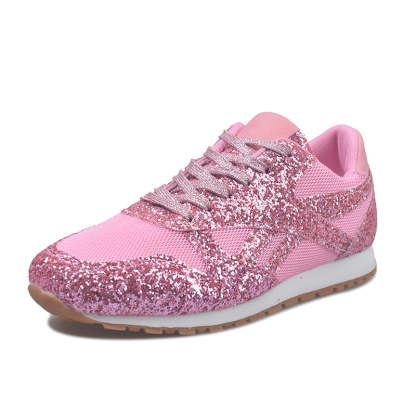 New Flat Mesh Rhinestone Sneakers