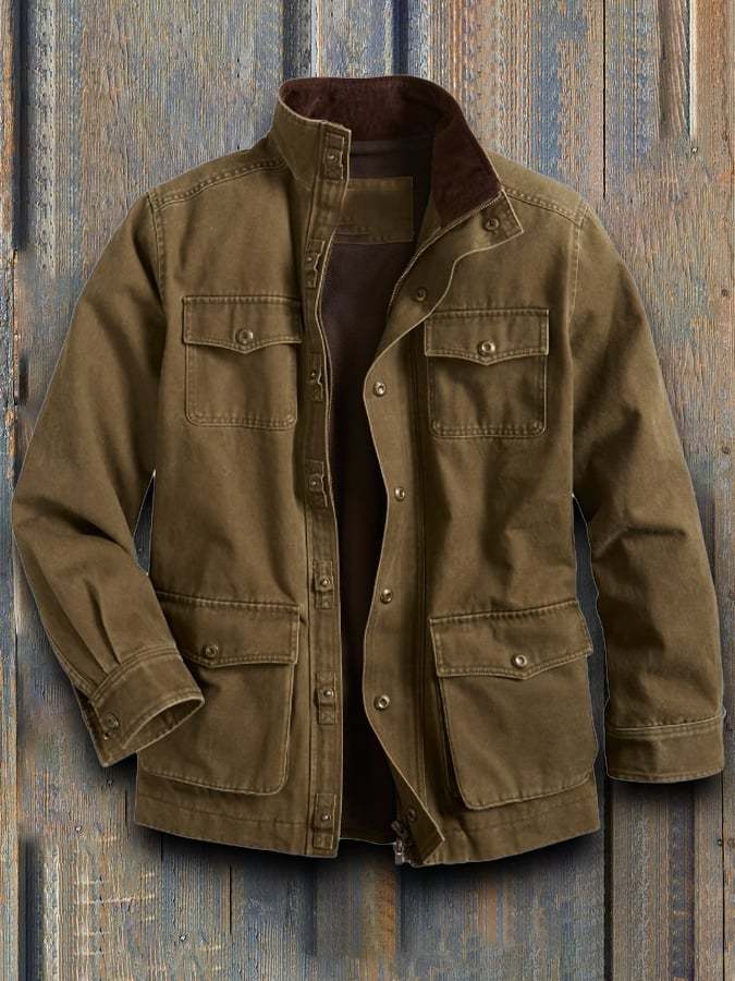 Men's Original Solid Color Workwear Jacket