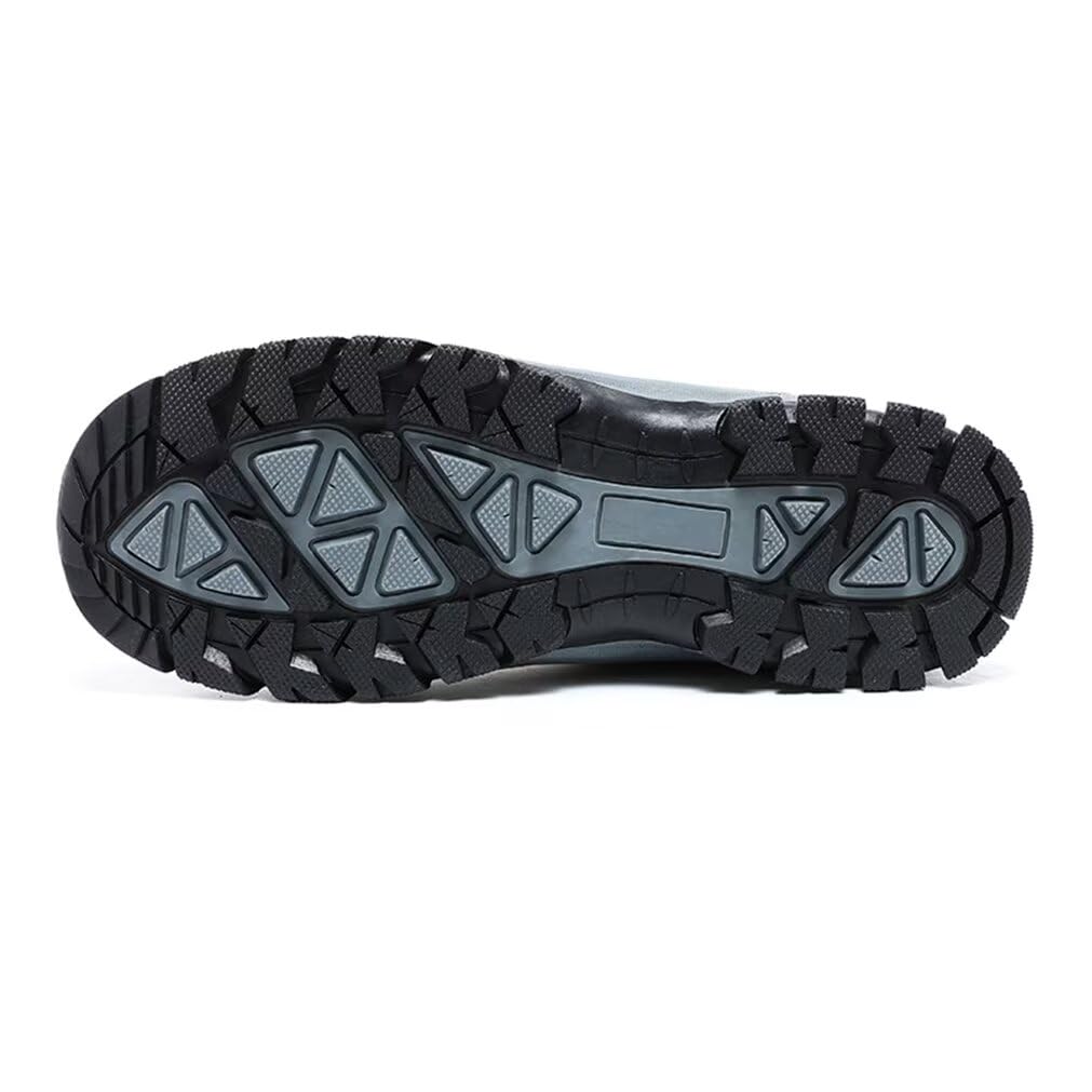 Men's Lightweight Non-Slip Suede Leather Outdoor Shoes,Comfy Orthopedic Walking Shoes - 4004