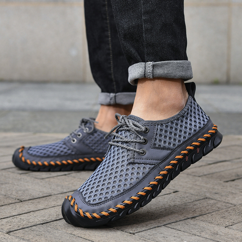 🔥Last Day Promotion 70% OFF 🎁 Men's Outdoor Non-slip Comfy Arch Support Walking Shoes, Comfy Orthopedic Sneakers