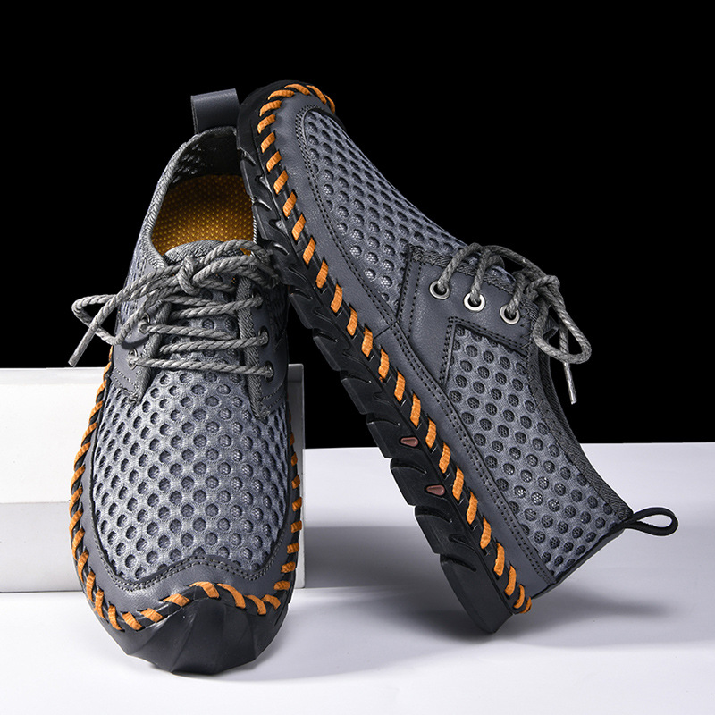 🔥Last Day Promotion 70% OFF 🎁 Men's Outdoor Non-slip Comfy Arch Support Walking Shoes, Comfy Orthopedic Sneakers