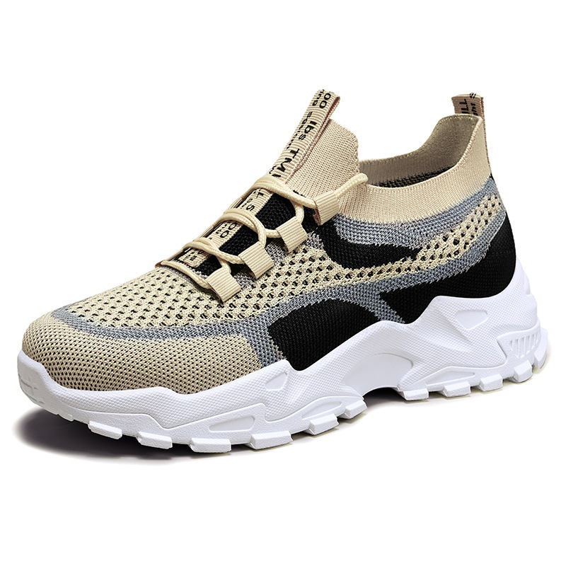 🔥Last Day Promotion 70% OFF🔥Women's Colorblock Knitted Sneakers, Stylish Breathable Low Top Running Trainers, Comfy Outdoor Sports Shoes
