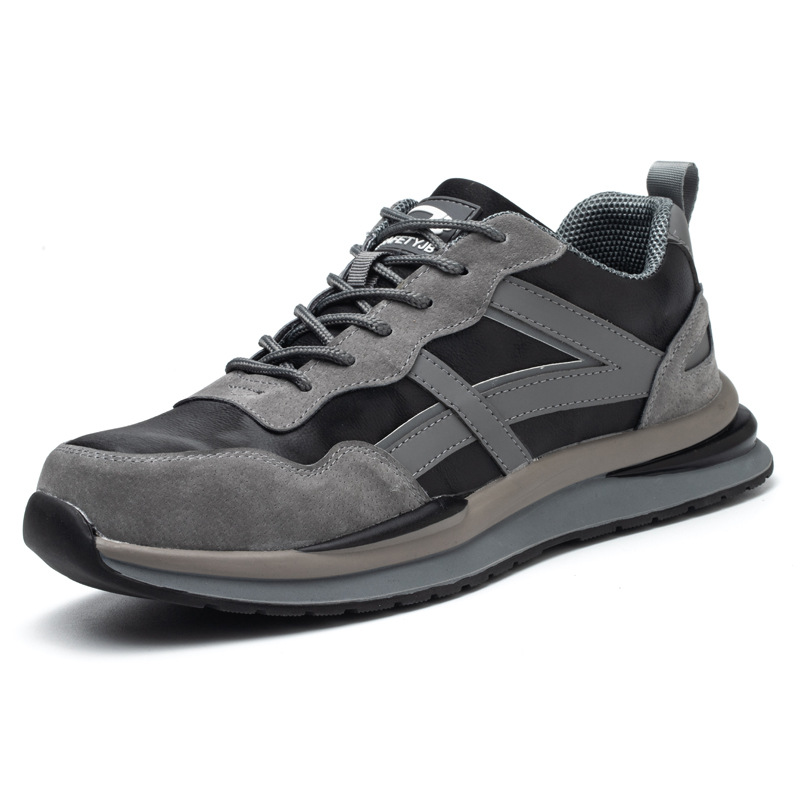 New Style Four Seasons Labor Protection Shoes Anti-Smashing Anti-Stabbing Safety Shoes Waterproof Slip-Resistant Outdoor Work Shoes