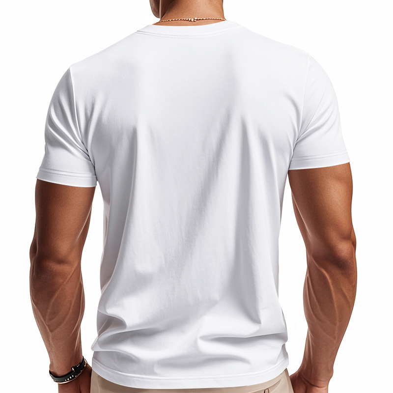 Men's Basic Cotton Short Sleeve Shirt