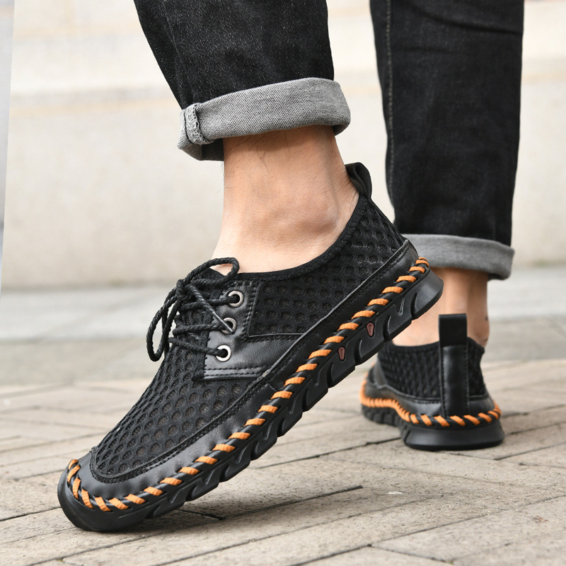 🔥Last Day Promotion 70% OFF 🎁 Men's Outdoor Non-slip Comfy Arch Support Walking Shoes, Comfy Orthopedic Sneakers