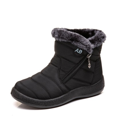 Winter Waterproof Women Shoes Snow Boots Fur-lined Slip On Warm Ankle Size