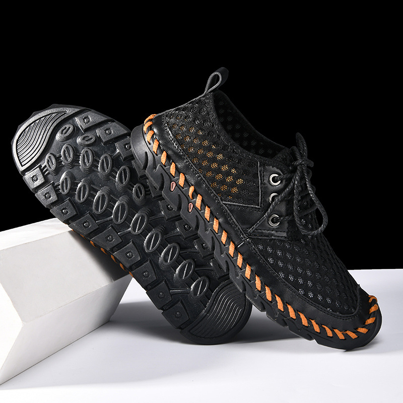 🔥Last Day Promotion 70% OFF 🎁 Men's Outdoor Non-slip Comfy Arch Support Walking Shoes, Comfy Orthopedic Sneakers