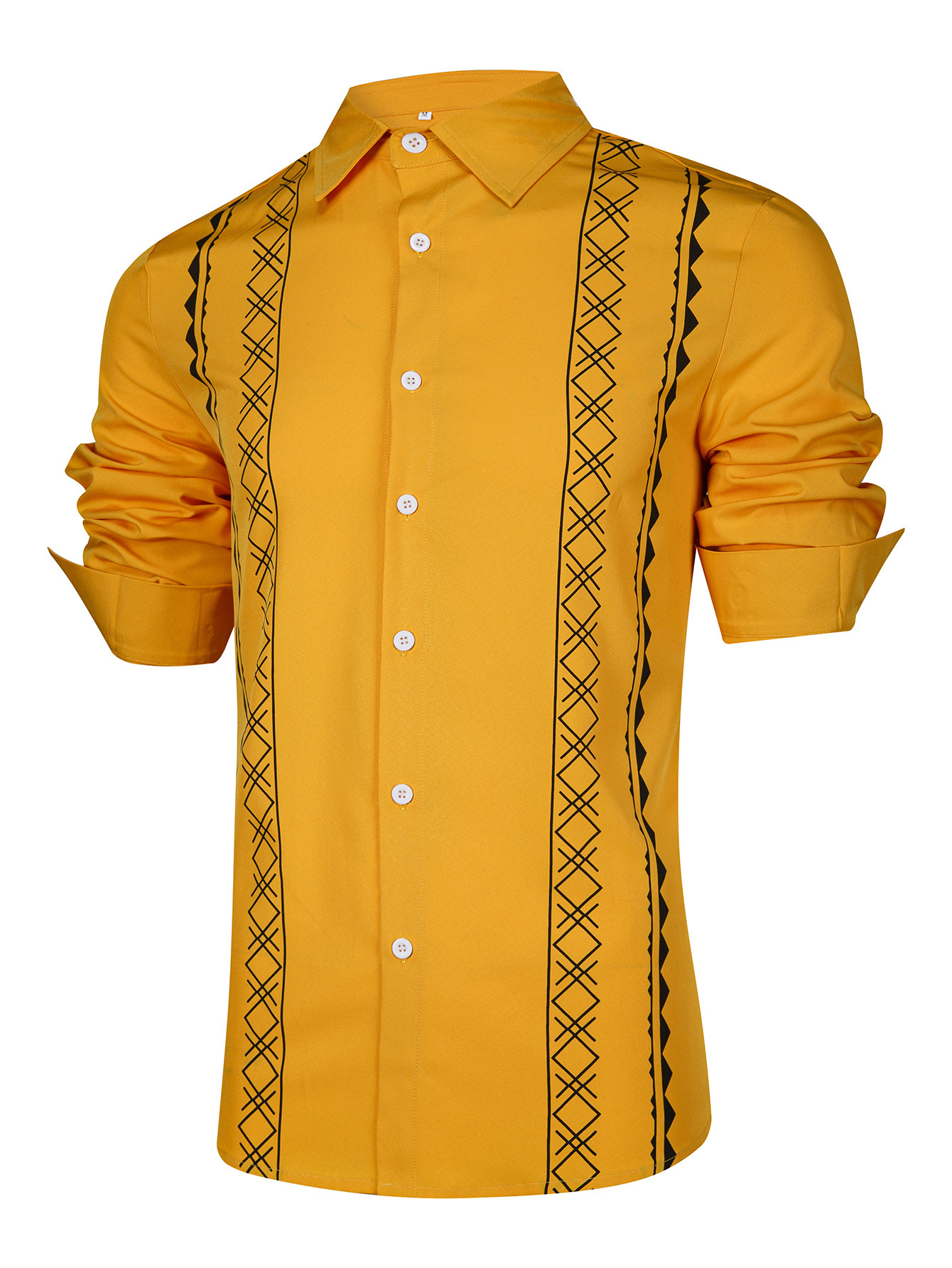 New men's casual shirt with lapel