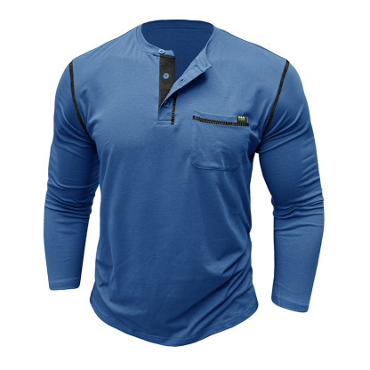 Men's 1/4 Button Long Sleeve Sports Jacket, Athletic Dry Running Shirt