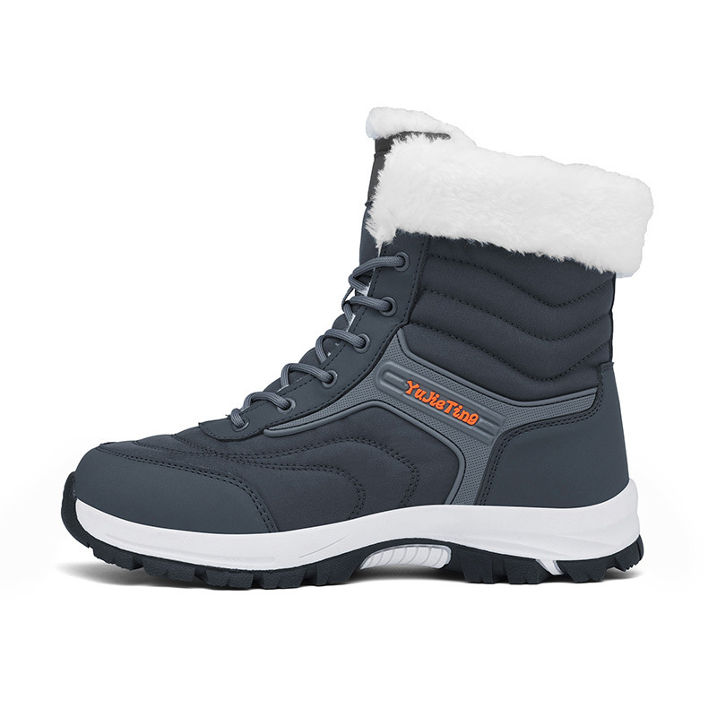 Men's Snow Boots Waterproof Winter Boots for Men Fur Lined Warm Ankle Boots