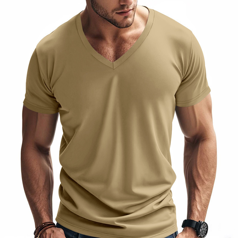 Men's Basic Cotton Short Sleeve Shirt