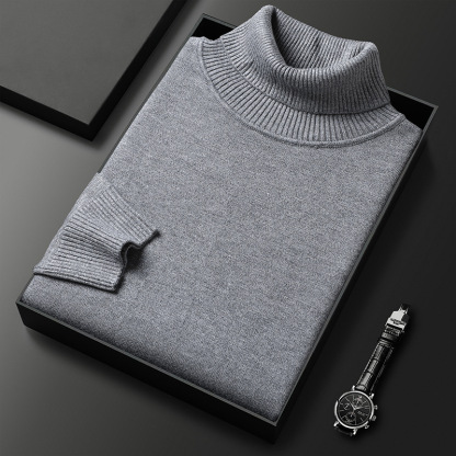 Men's Turtleneck Sweater,Crew Neck Warm Daily Outdoor Clothing