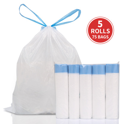 Drawstring Garbage Bag, Household Bedroom Kitchen Garbage Bag