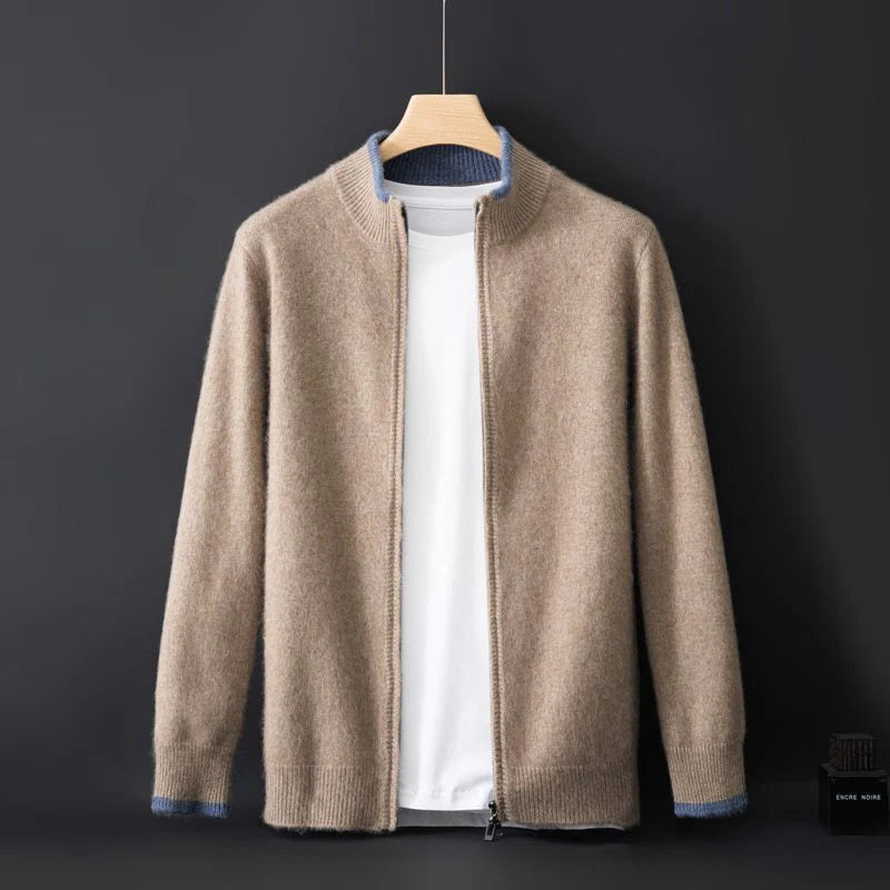 Men's Cashmere Zip Jacket