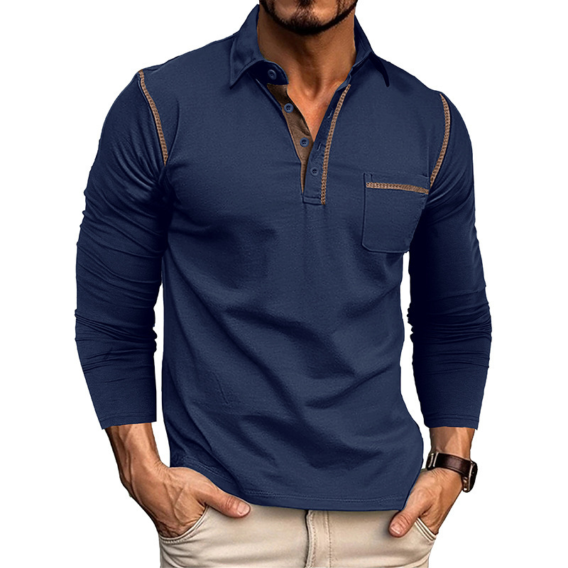 Men's 1/4 Button Long Sleeve Sports Jacket, Athletic Dry Running Shirt