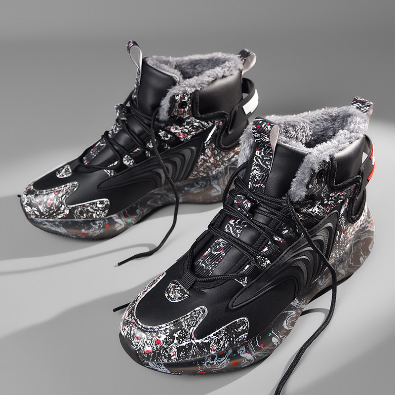 Mens Snow Boots Waterproof Winter Boots for Men Fur Lined Warm Ankle Boots