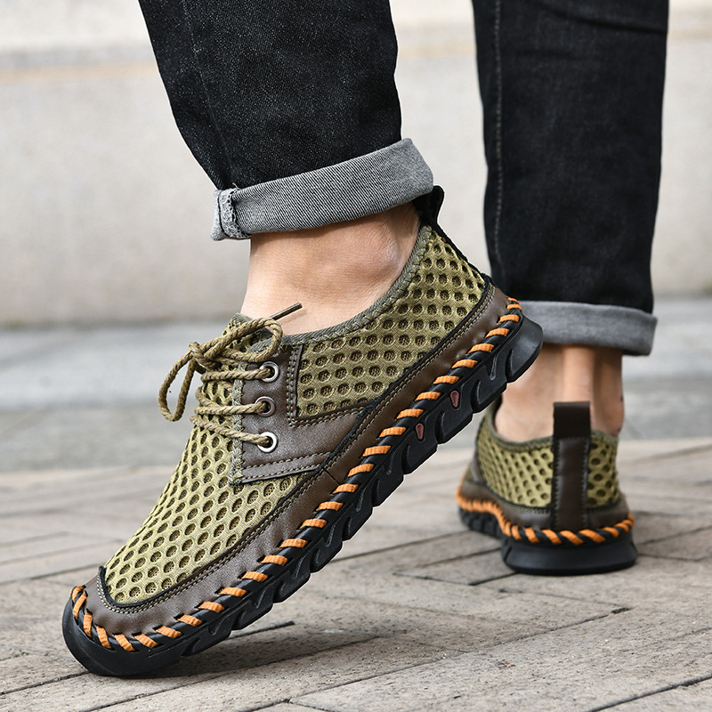 🔥Last Day Promotion 70% OFF 🎁 Men's Outdoor Non-slip Comfy Arch Support Walking Shoes, Comfy Orthopedic Sneakers