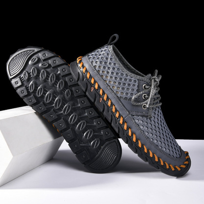 🔥Last Day Promotion 70% OFF 🎁 Men's Outdoor Non-slip Comfy Arch Support Walking Shoes, Comfy Orthopedic Sneakers