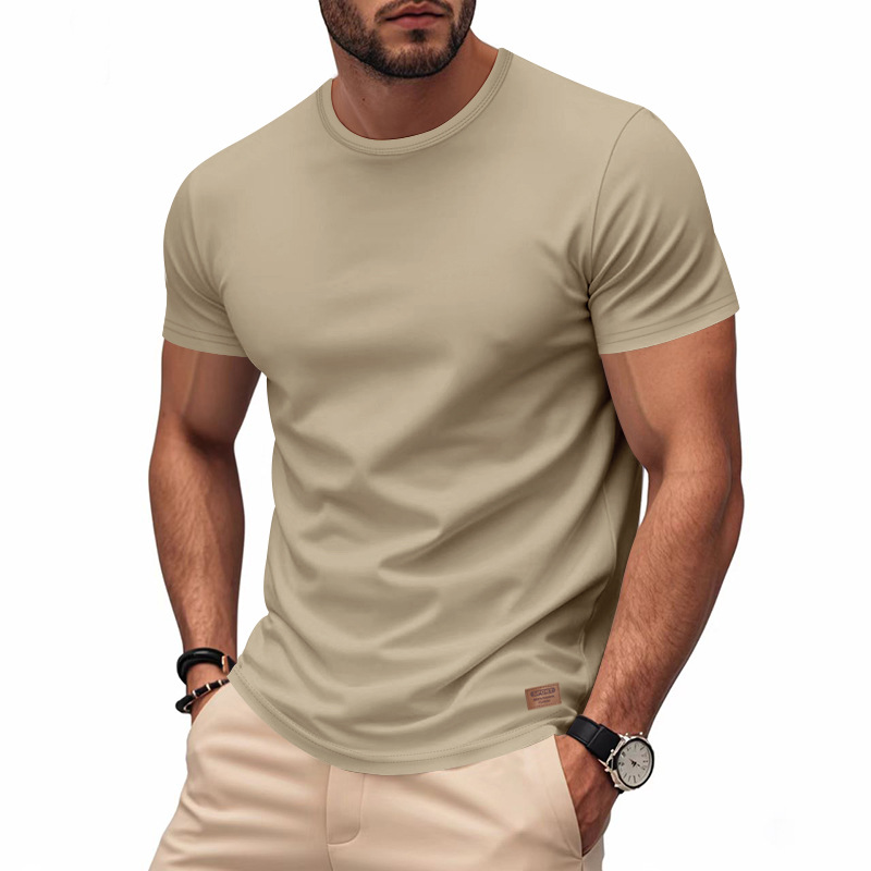 Men's cloud yarn short-sleeved T-shirt