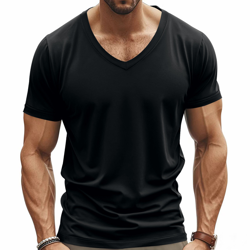 Men's Basic Cotton Short Sleeve Shirt