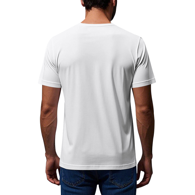 Men's cloud yarn short-sleeved T-shirt