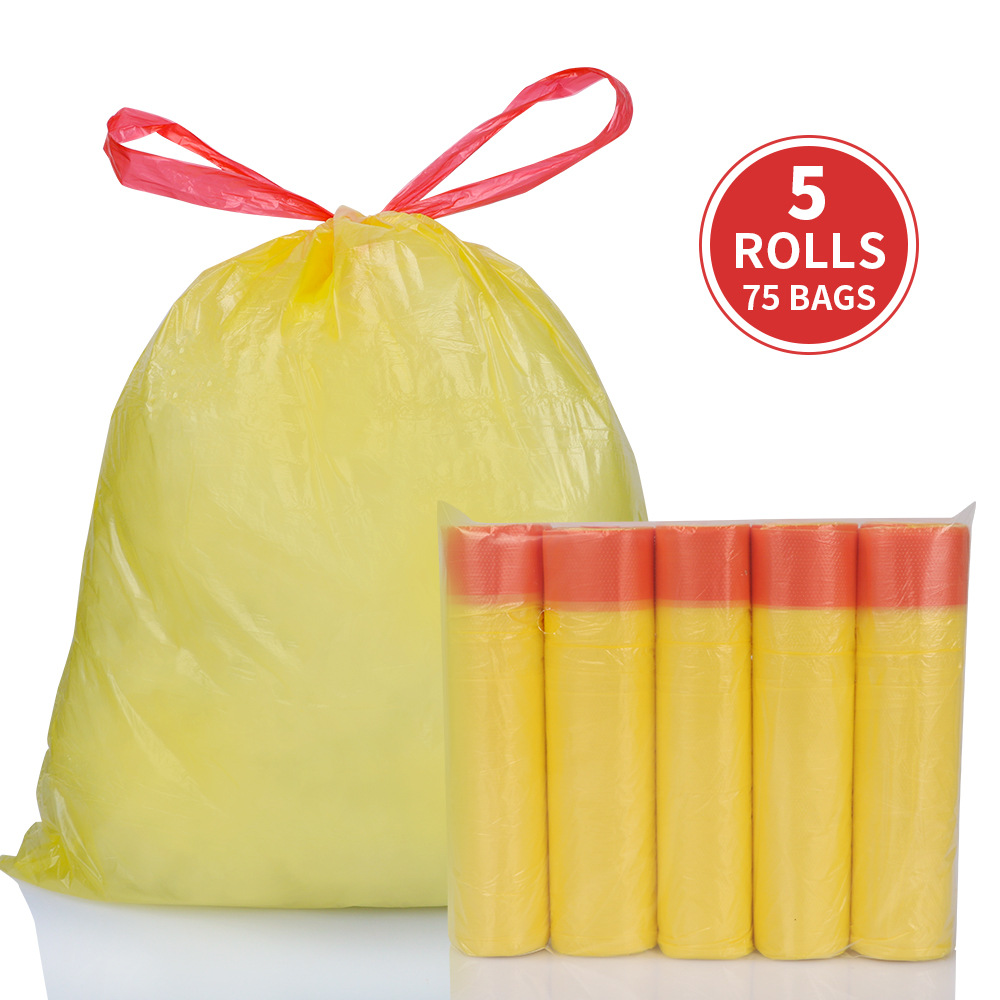 Drawstring Garbage Bag, Household Bedroom Kitchen Garbage Bag