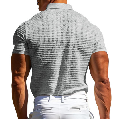 Men's stretch textured fabric top