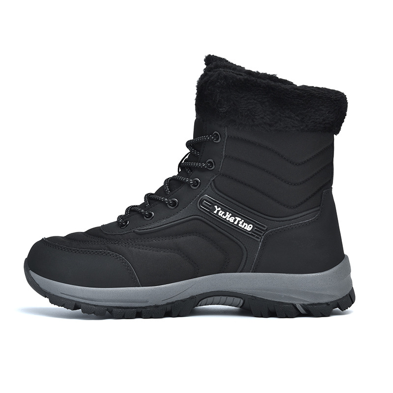 Men's Snow Boots Waterproof Winter Boots for Men Fur Lined Warm Ankle Boots