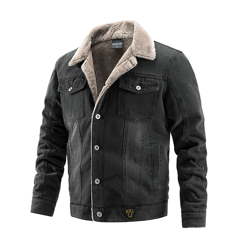 Men's Fashion Jacket Casual Padded Denim Jacket
