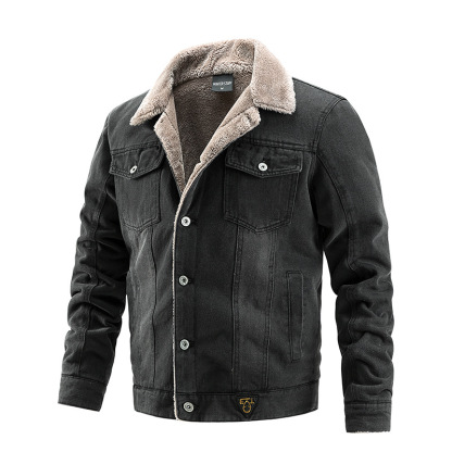 Men's Fashion Jacket Casual Padded Denim Jacket