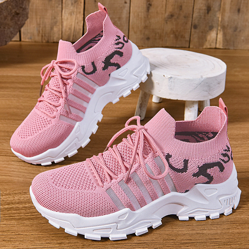 🔥Last Day Promotion 70% OFF🔥Women's Casual Athletic Sneakers - Breathable Mesh Leopard Print, Lightweight Lace-Up Running Shoes