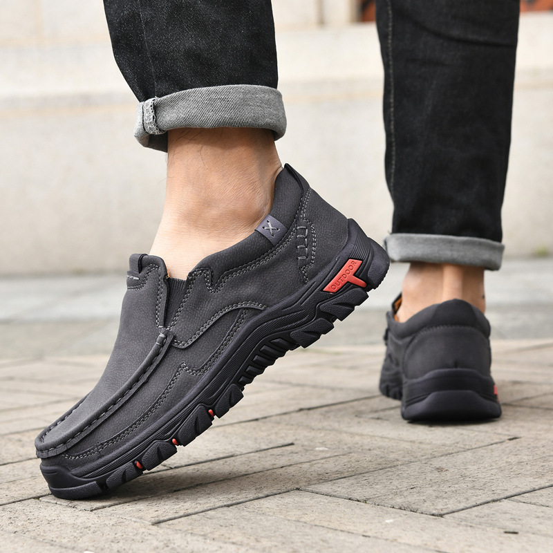 🔥Last Day Promotion 70% OFF 🎁 Men's Outdoor Non-slip Comfy Arch Support Walking Shoes, Comfy Orthopedic Sneakers