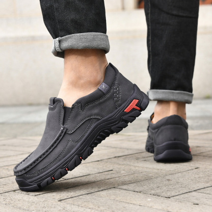 🔥Last Day Promotion 70% OFF 🎁 Men's Outdoor Non-slip Comfy Arch Support Walking Shoes, Comfy Orthopedic Sneakers