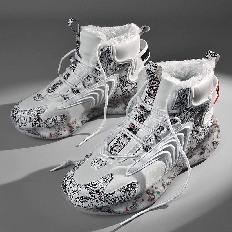 Mens Snow Boots Waterproof Winter Boots for Men Fur Lined Warm Ankle Boots