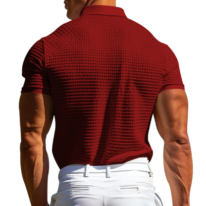 Men's stretch textured fabric top