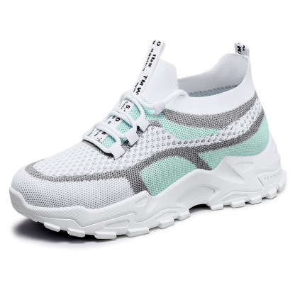 🔥Last Day Promotion 70% OFF🔥Women's Colorblock Knitted Sneakers, Stylish Breathable Low Top Running Trainers, Comfy Outdoor Sports Shoes