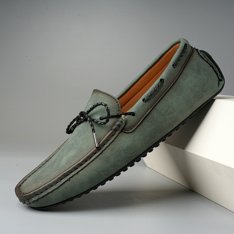 🔥Last Day Promotion 70% OFF 🎁Men's Driving Shoes Penny Loafers Casual Vintage Brown Slip-On Slouchy Shoes