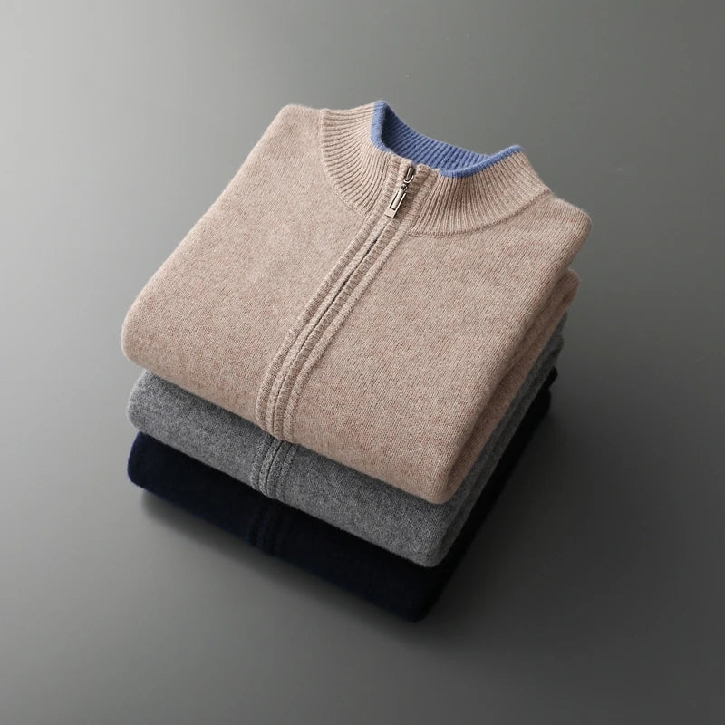 Men's Cashmere Zip Jacket
