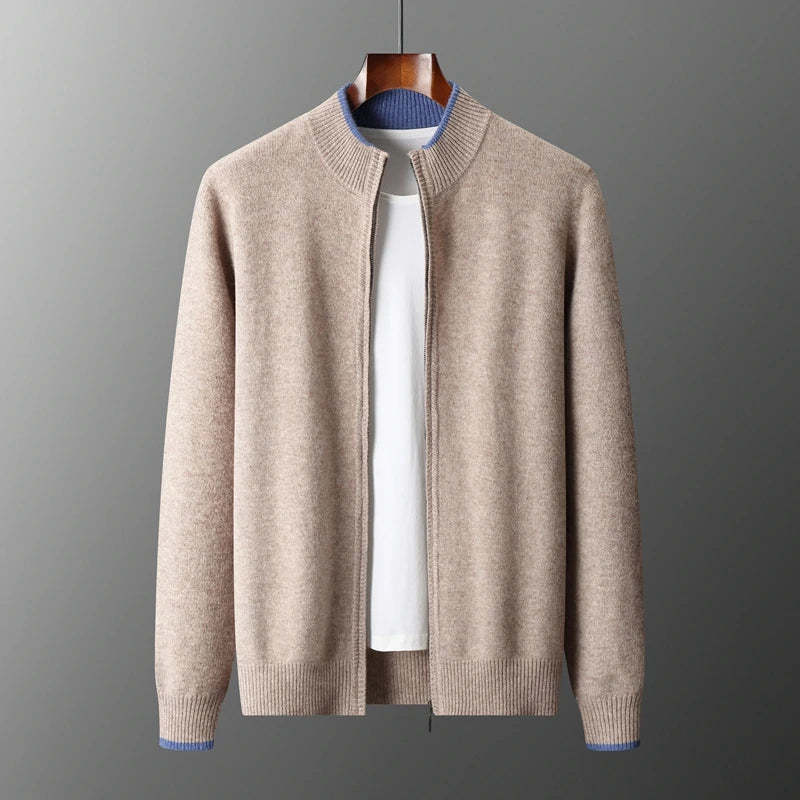 Men's Cashmere Zip Jacket