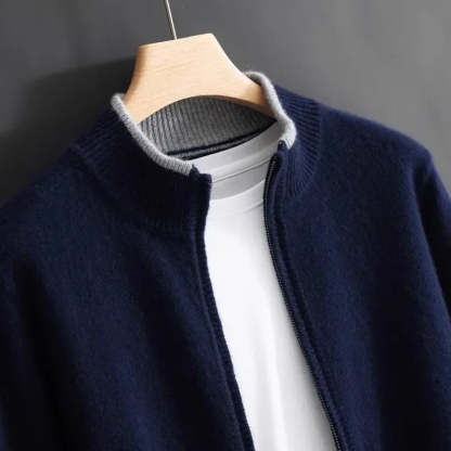 Men's Cashmere Zip Jacket