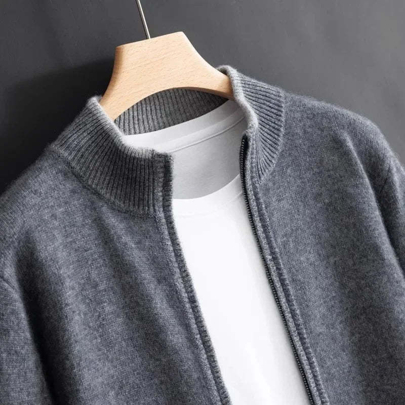 Men's Cashmere Zip Jacket