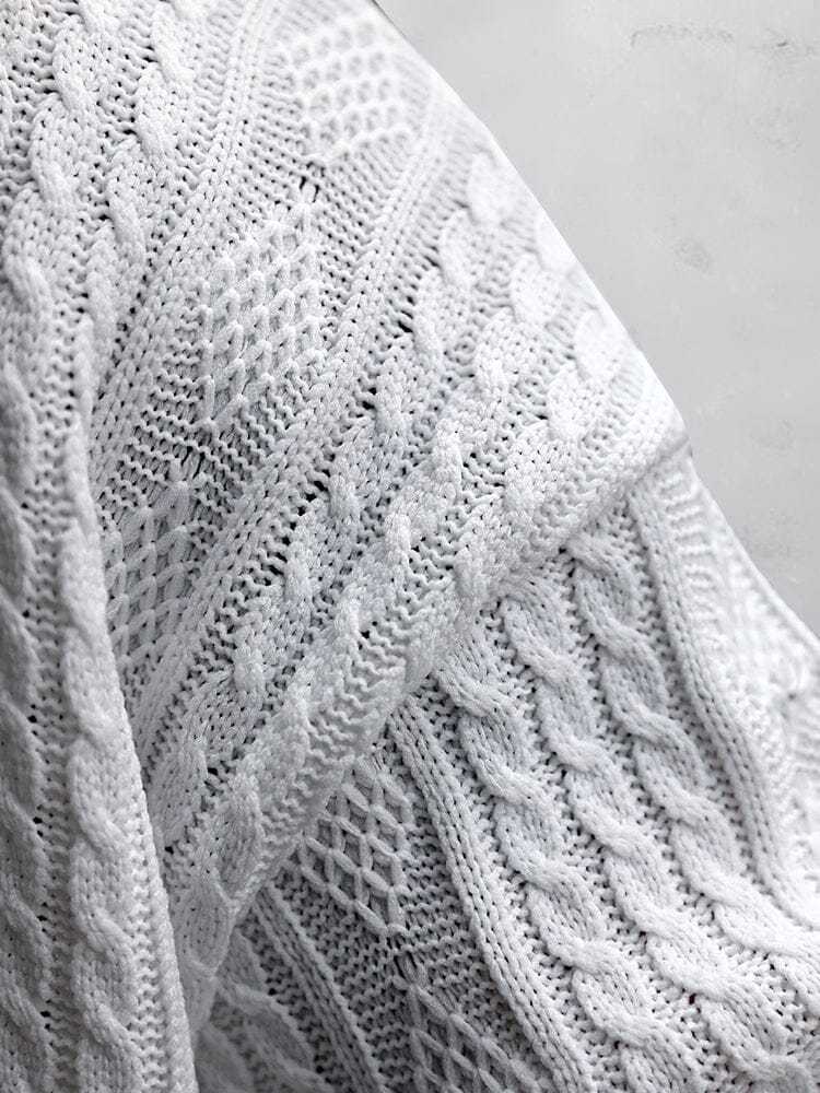 Casual Cable Knit T-shirt Set