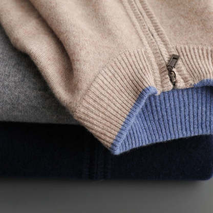 Men's Cashmere Zip Jacket