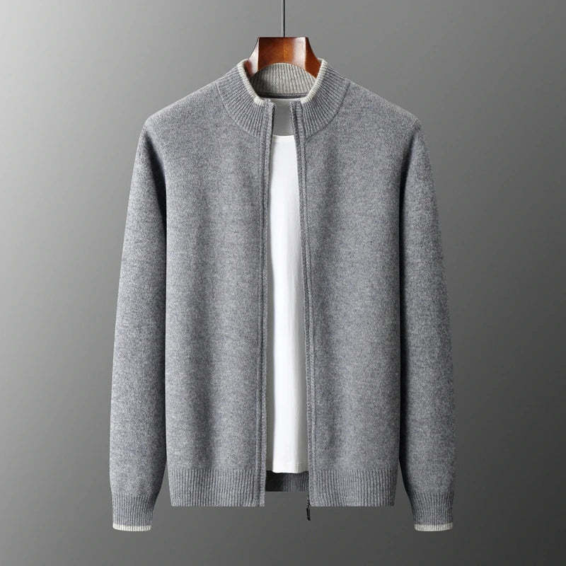 Men's Cashmere Zip Jacket