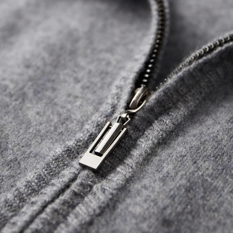 Men's Cashmere Zip Jacket
